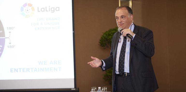 Javier Tebas, es el aliado de Jorge Pérez en las elecciones de la RFEF