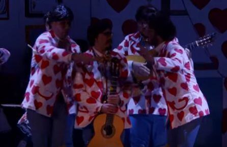 Antonio durante su pasodoble dedicado