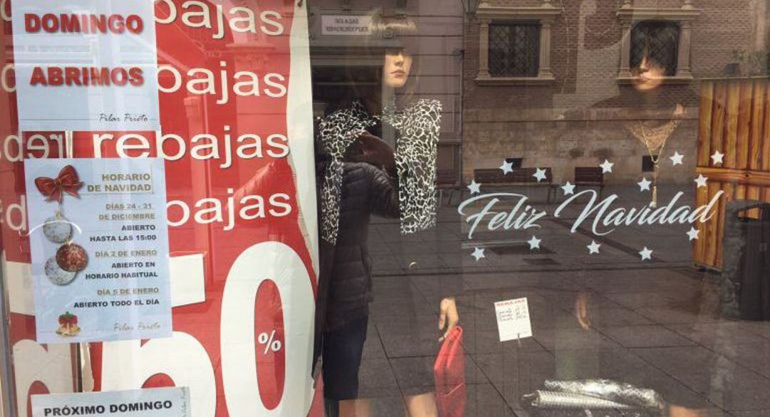 Controles en el comercio de Palencia en Navidad