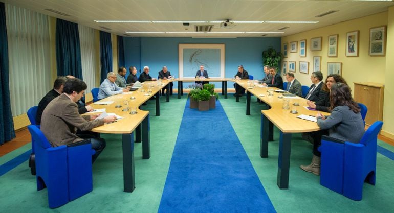 Encuentro en la lehendakaritza entre Urkullu y líderes religiosos en Euskadi