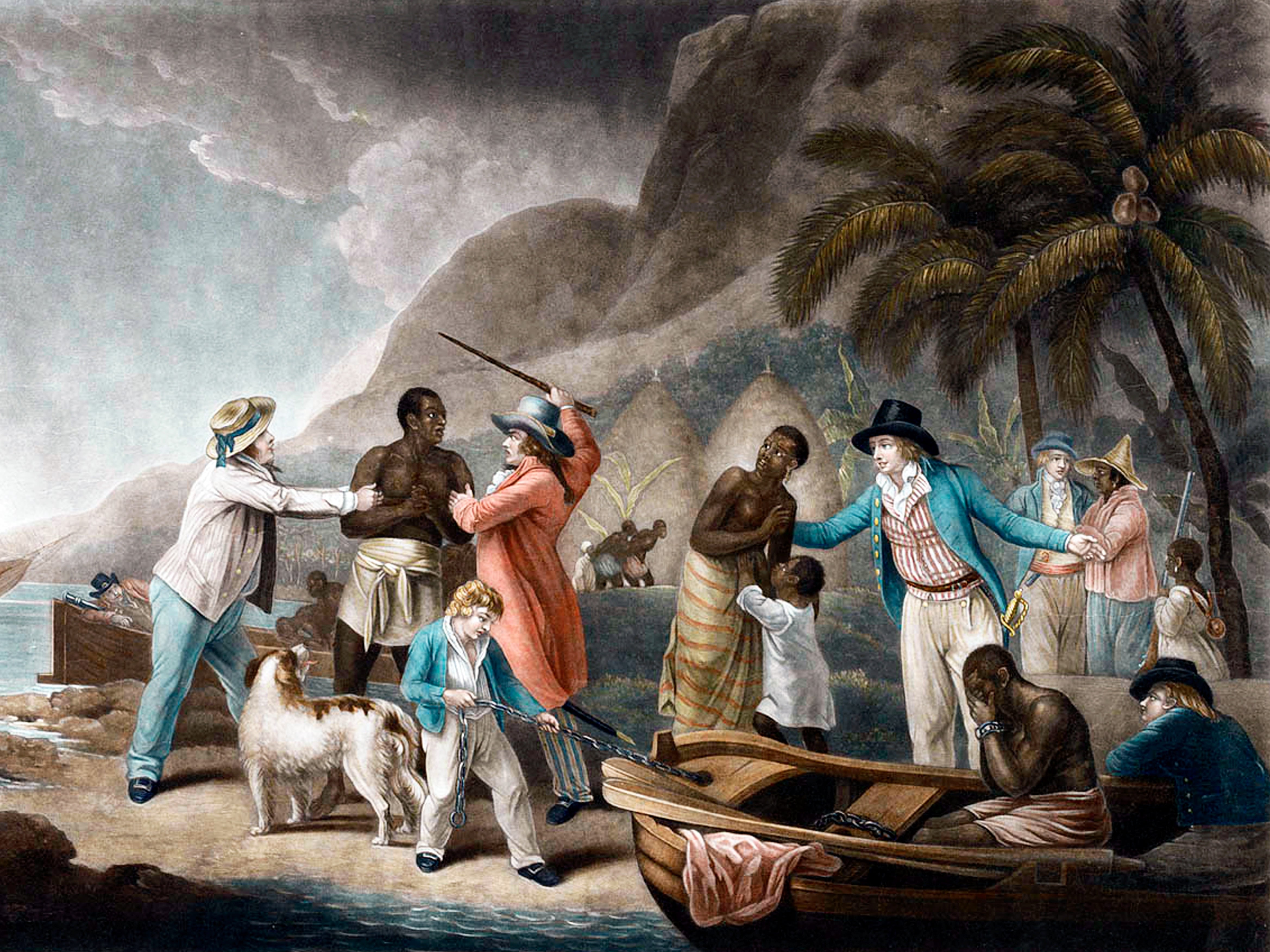 Inglaterra (Reino Unido): 'Trata de esclavos', óleo sobre lienzo, George Morland (1763-1804), 1788