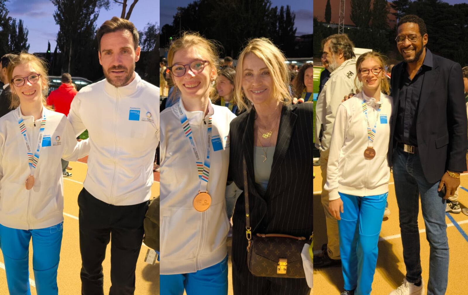 Judith Tortosa con grandes deportistas