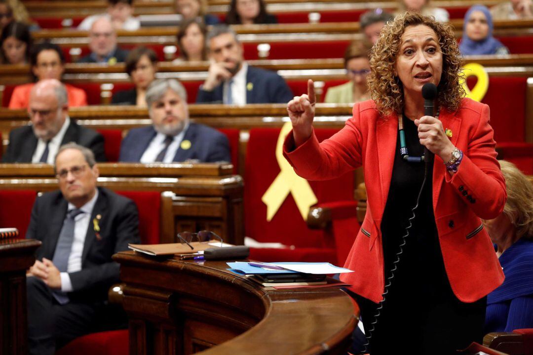 La consejera de Justicia de la Generalitat, Ester Capella, durante su intervención