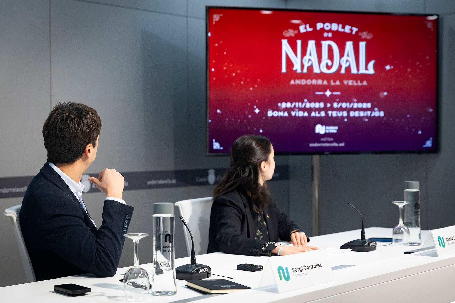 Els cònsols d'Andorra la Vella, Sergi González i Olalla Losada