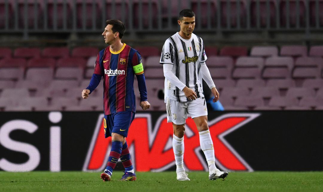 Leo Messi y Cristiano Ronaldo en su último enfrentamiento en Champions