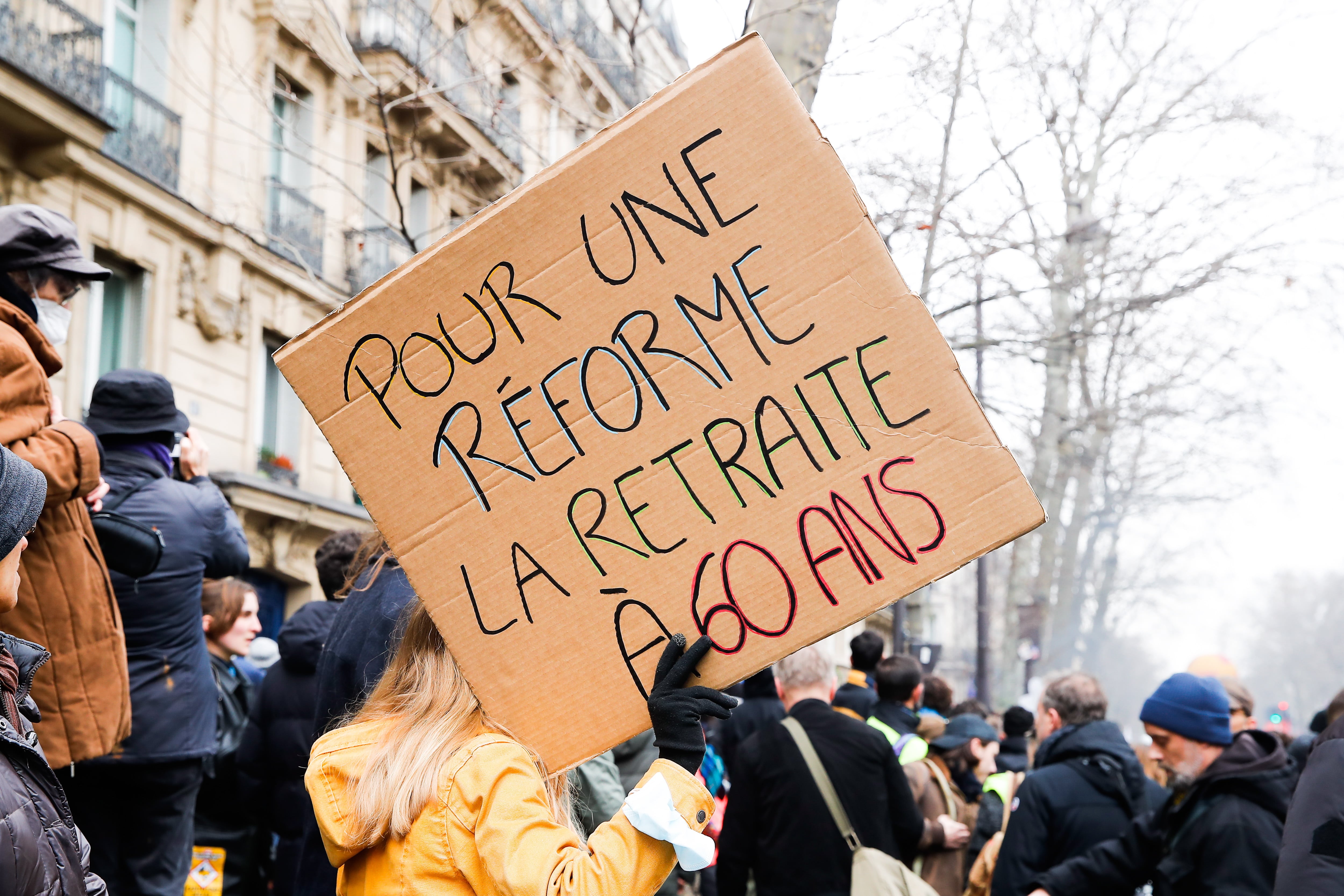 Jornada de movilizaciones por el rechazo de la reforma de las pensiones en Francia