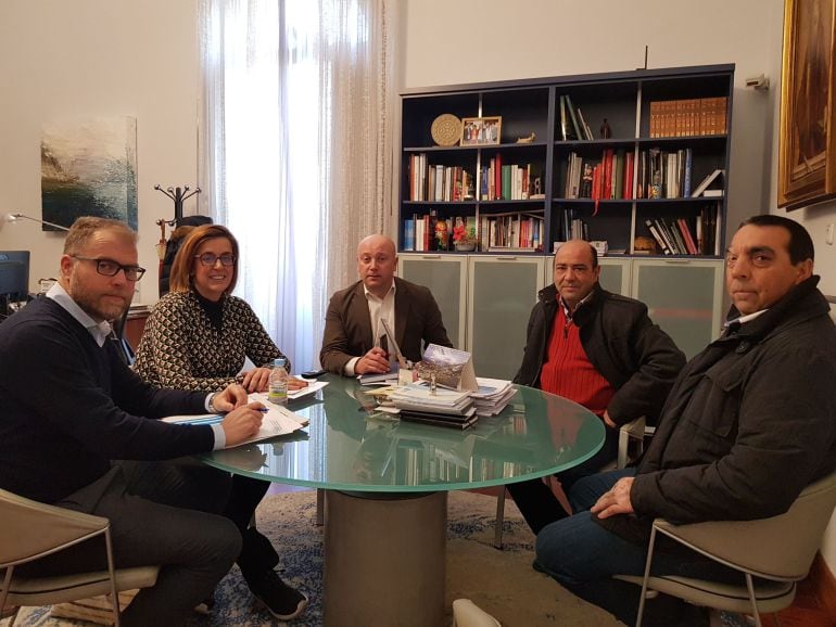 El alcalde de Villanueva del Rebollar ha sido recibido en la Diputación de Palencia