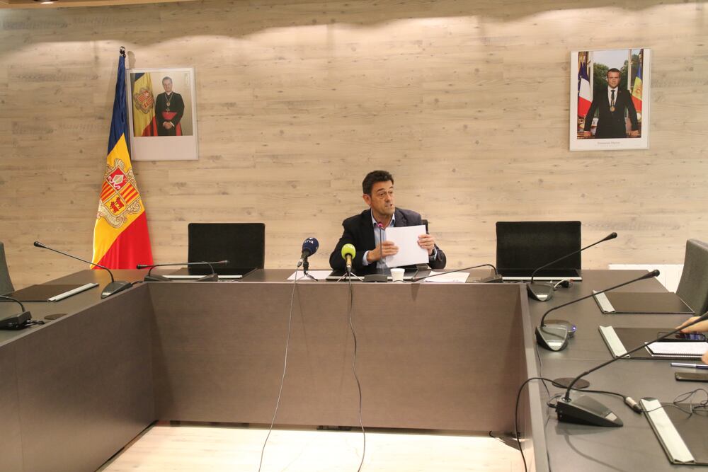 El cònsol major de d'Ordino, Josep Àngel Mortés