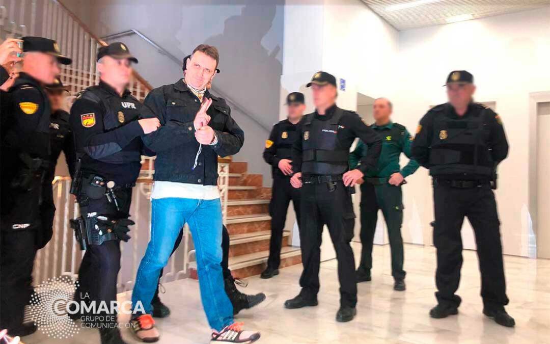 Norbert Feher, cuando fue juzgado por herir a dos personas en Albalate del Arzobispo