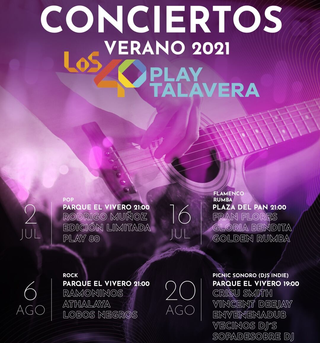 Cartel conciertos