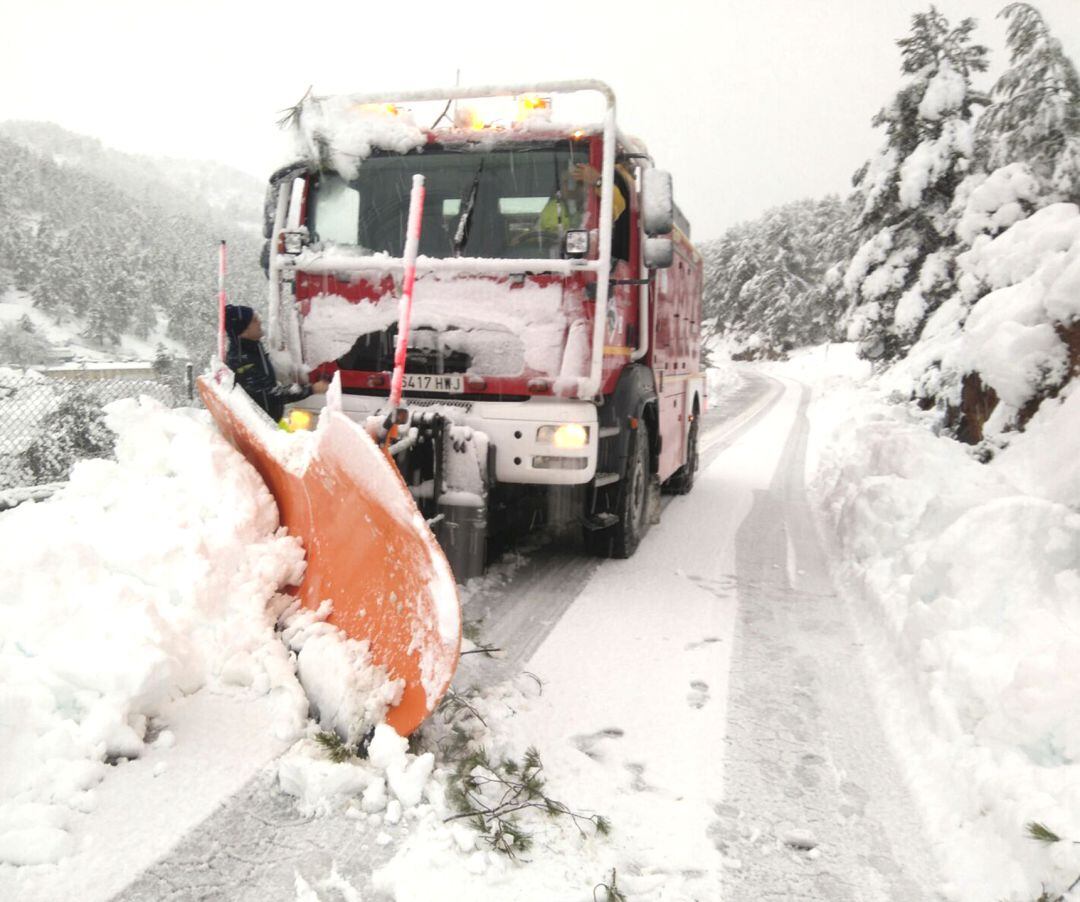 Nieve en el interior de Castellón. Imagen de archivo