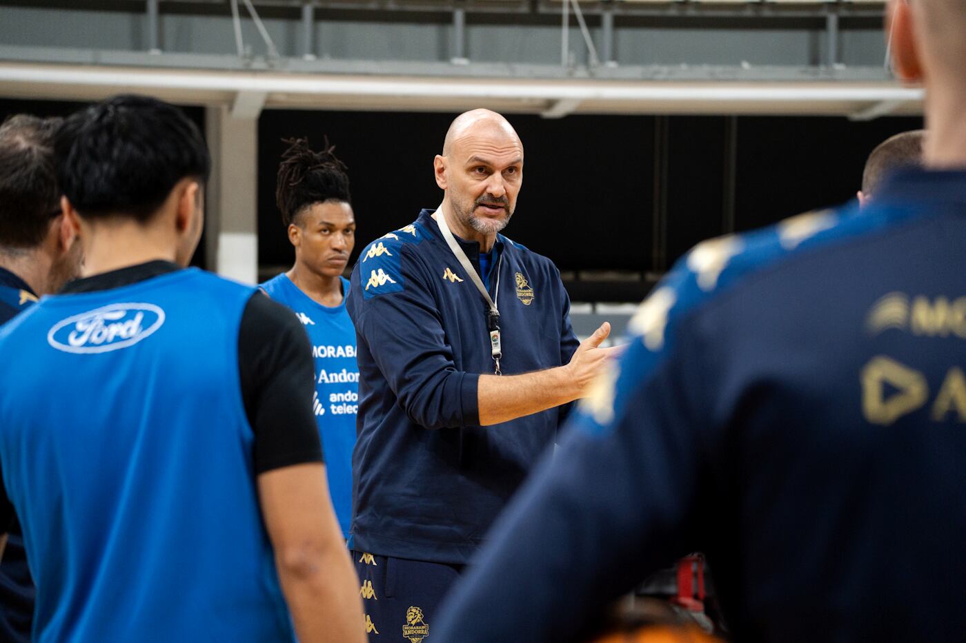 Zan Tabak, durant l'entrenament d'avui