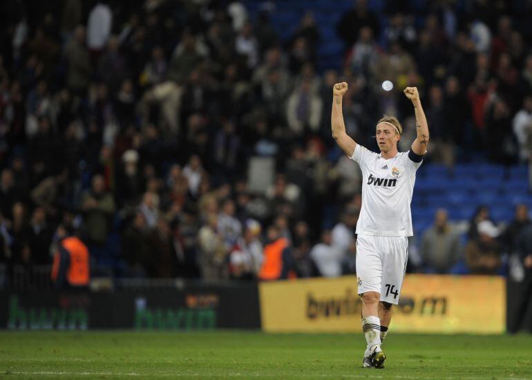 Guti en el partido Real Madrid - Málaga en 2008 