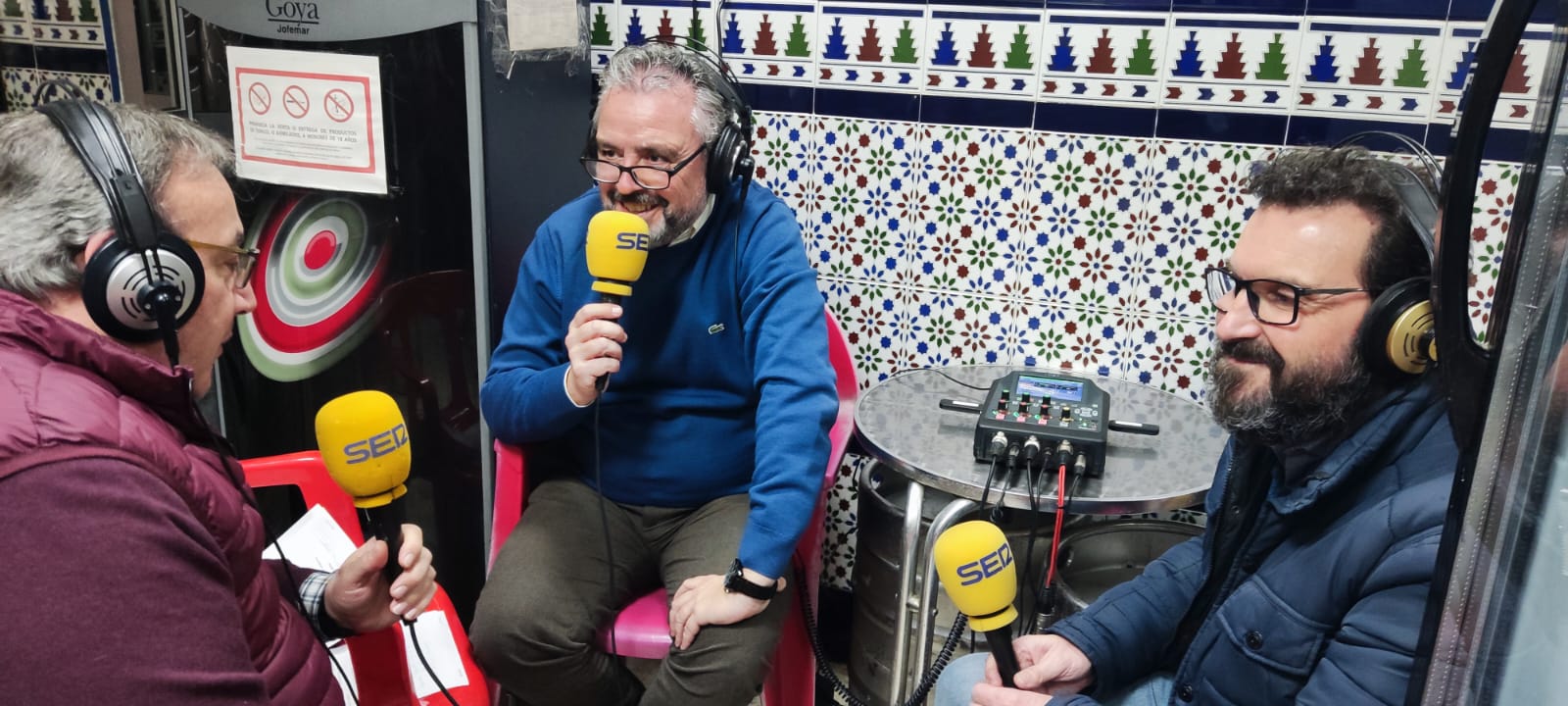 De izquierda a derecha, Javier Pagés, Paco García y Fernando Martín