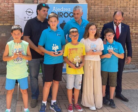 Ganadores de la categoría Sub 12 del XVII Torneo de ajedrez San Ramón de Barbastro