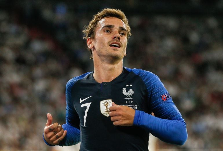 Griezmann, durante el partido de este jueves contra Alemania