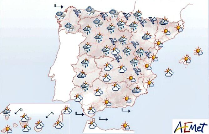 Así estará el tiempo durante los próximos días