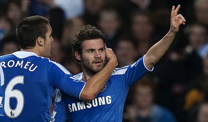 Mata celebra su gol ante el Wolverhampton