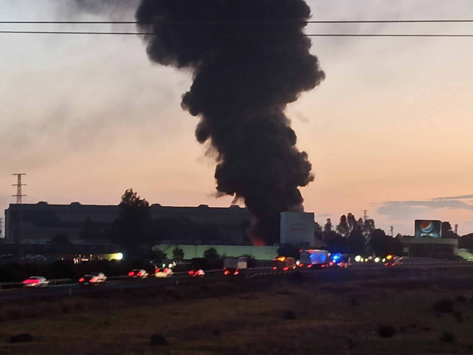 Incendio en Los Espartales