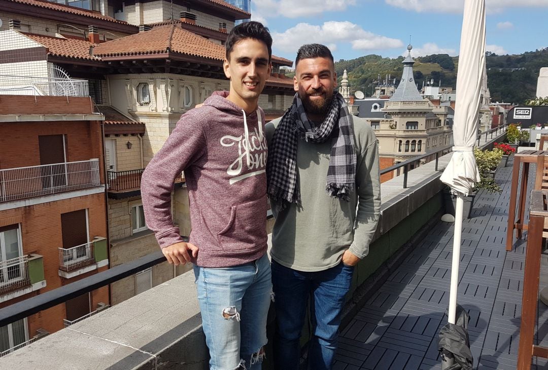 Álex Larrayoz y Carles Marc Martínez, en Radio Bilbao