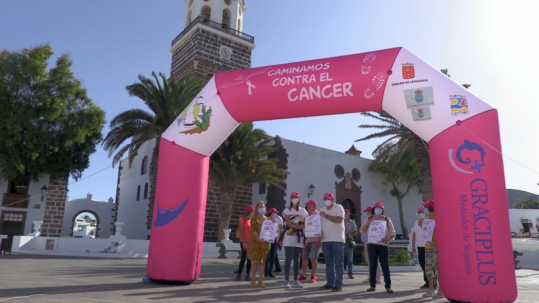 Inicio de la edición de este año de &quot;Caminando contra el cáncer&quot;.