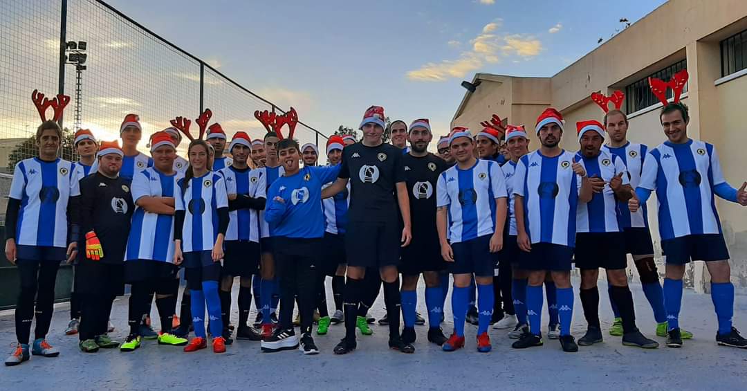 La plantilla del equipo, esta pasada navidad