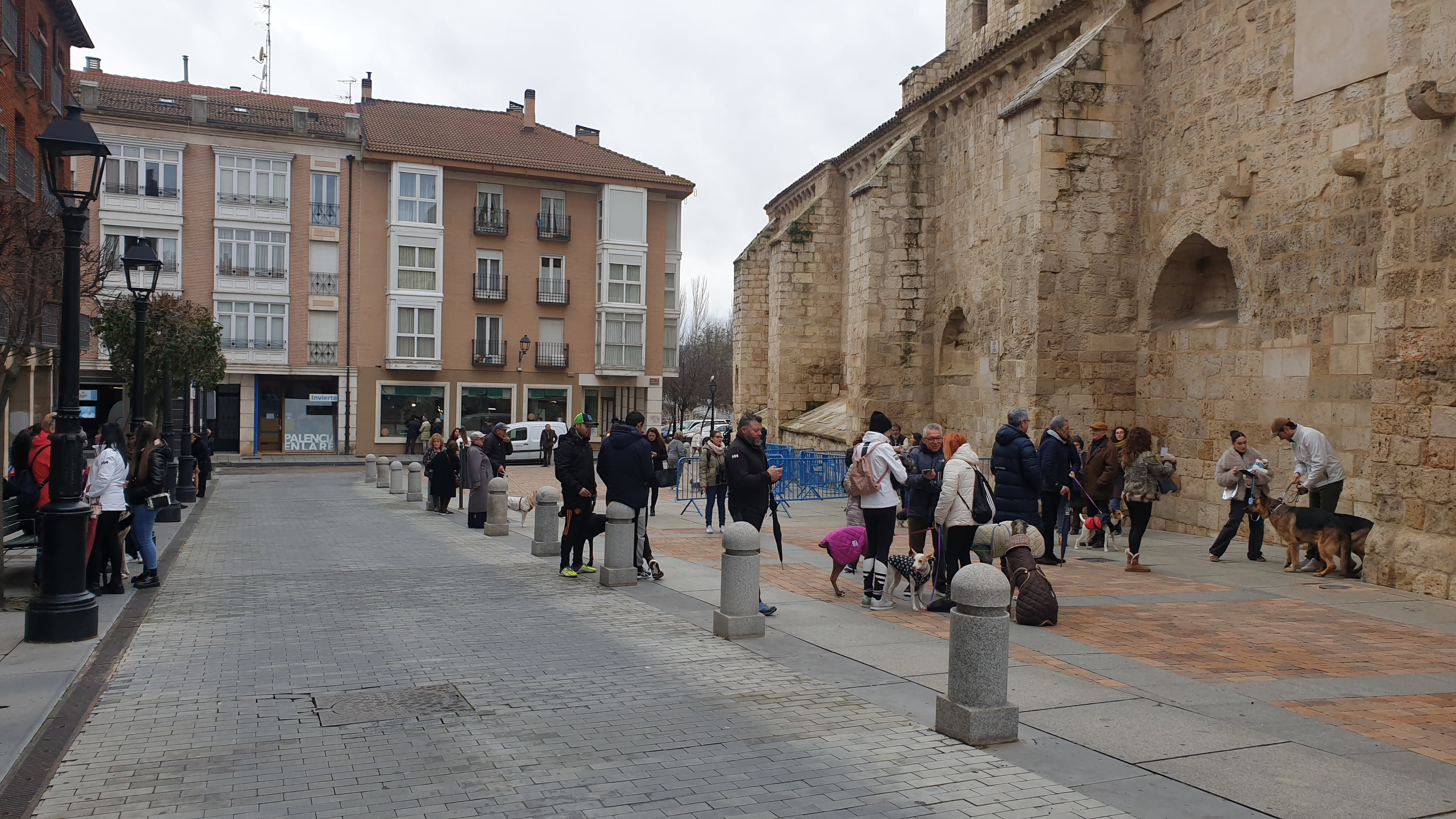 Entornos de la iglesia de San Miguel en el día de San Antón