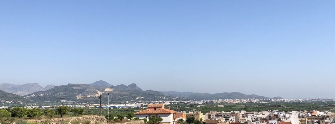 Panorámica de la Safor a primera hora de este 1 de julio 