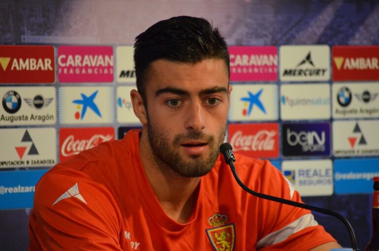 Diego Rico, en la sala de prensa de la Ciudad Deportiva