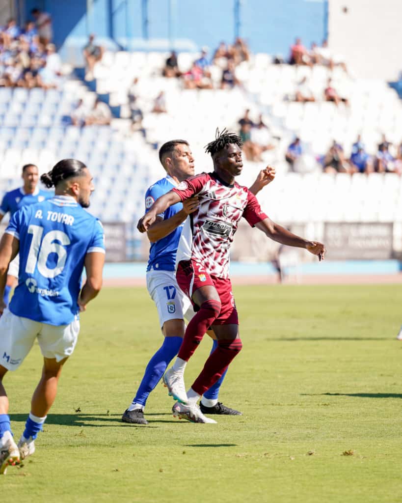 Moussa fue clave en la asistencia en gol del empate ante la UD. Melilla