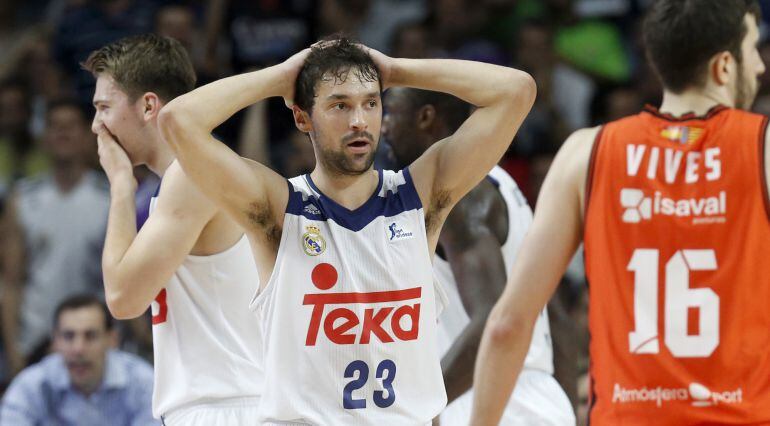 El base del Real Madrid Sergio Llull.