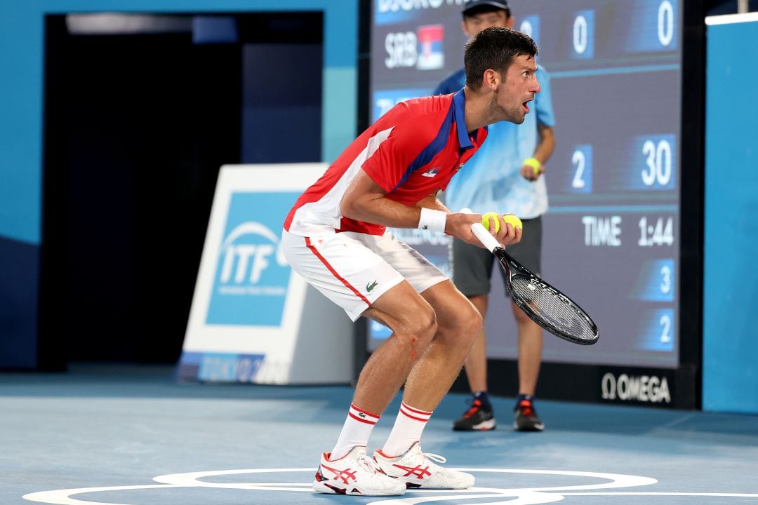 Novak Djokovic en los Juegos Olímpicos de Tokio 2020