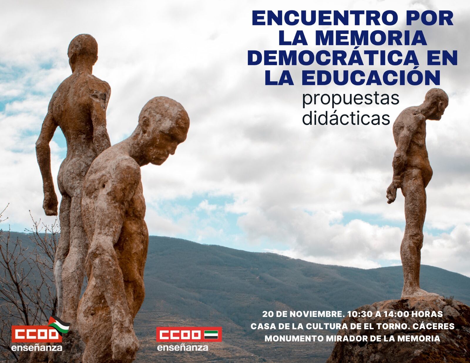 Cartel del evento organizado por CCOO Enseñanza