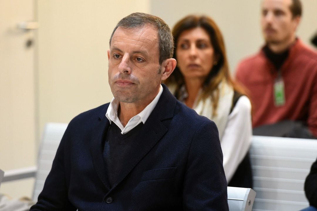 Sandro Rosell en el banquillo de acusados.