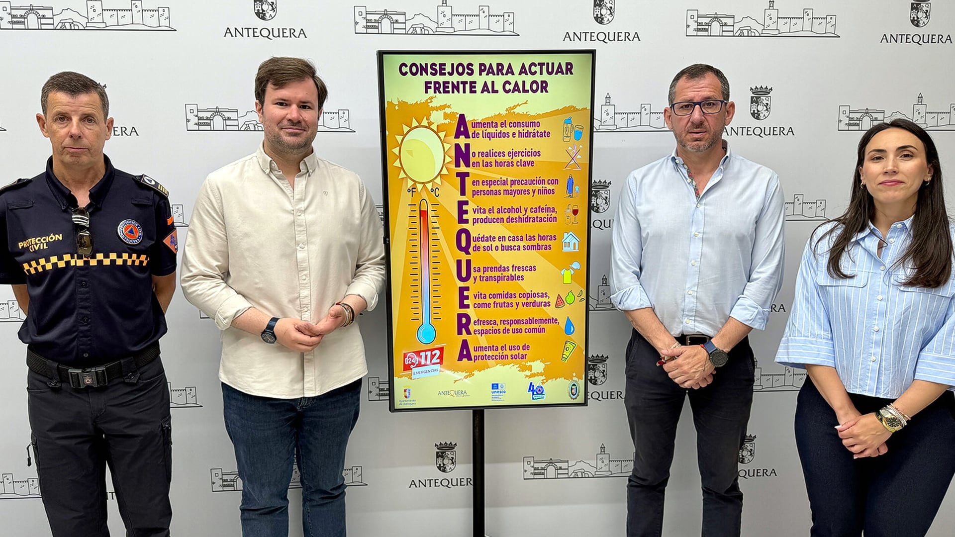Presentación de la campaña de prevención frente al calor en Antequera