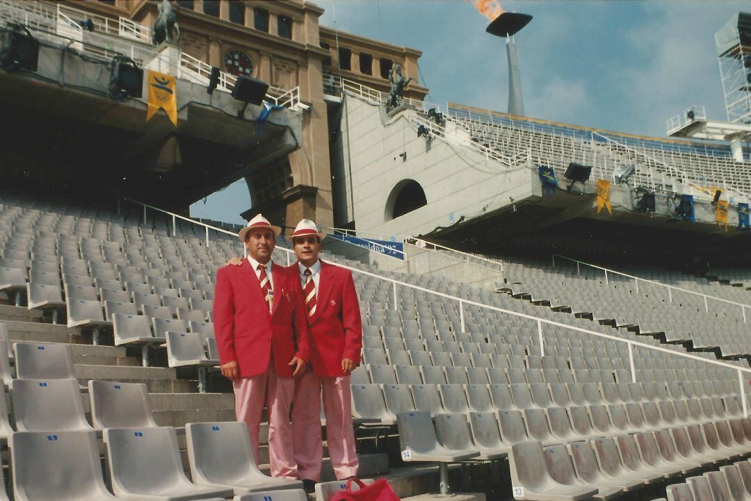 Juan José Fuentes en la Olimpiada de Barcelona ´92 donde participó como juez de atletismo