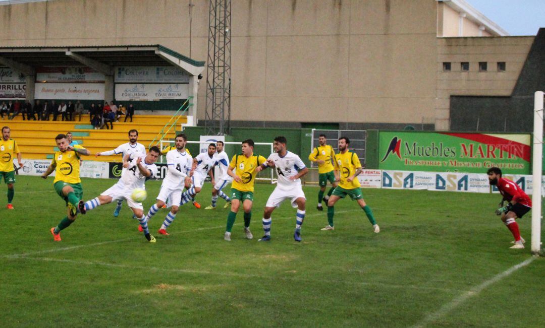 Un momento del partido.