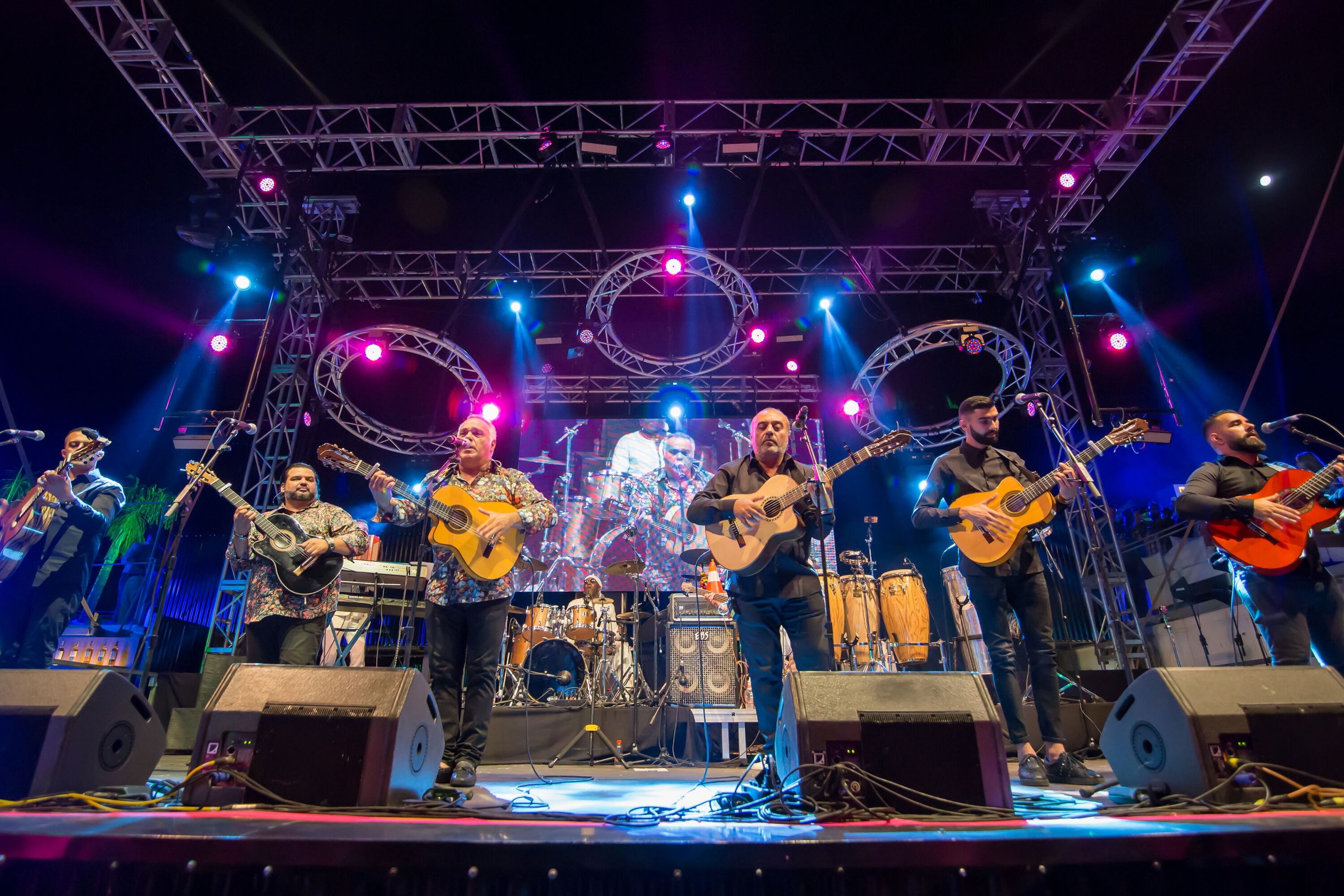 Los Gipsy Kings durante una de sus actuaciones
