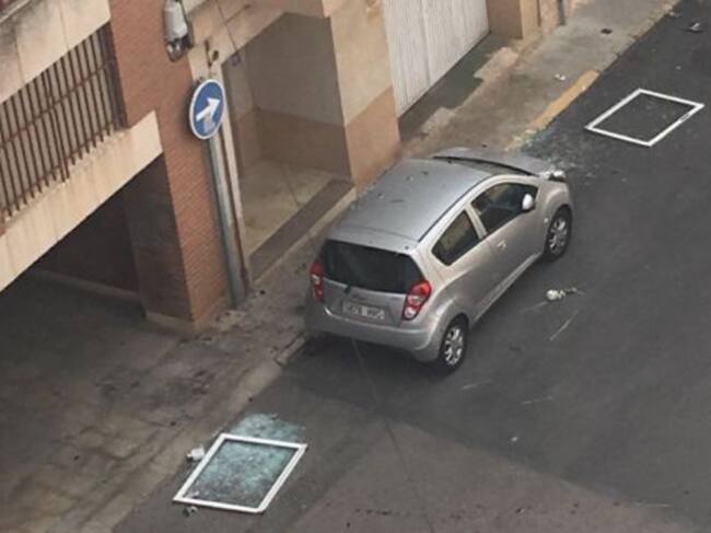 El detenido llegó a romprer las ventanas de la vivienda de su expareja