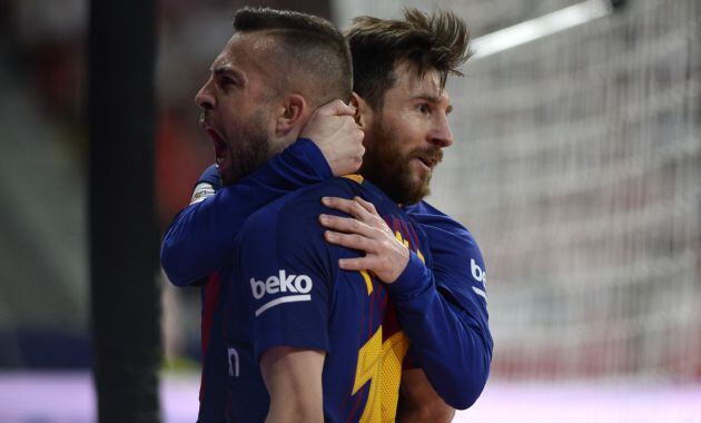 Alba y Messi volvieron a ser una pareja letal en la final del Metropolitano.