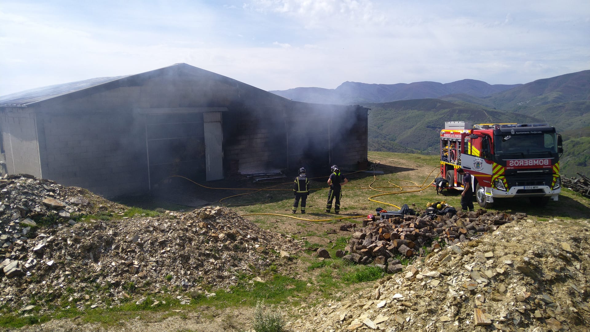 Nave siniestrada en Lamagrande