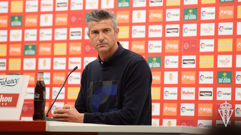 Pep Martí, durante su presentación como nuevo técnico rojiblanco.