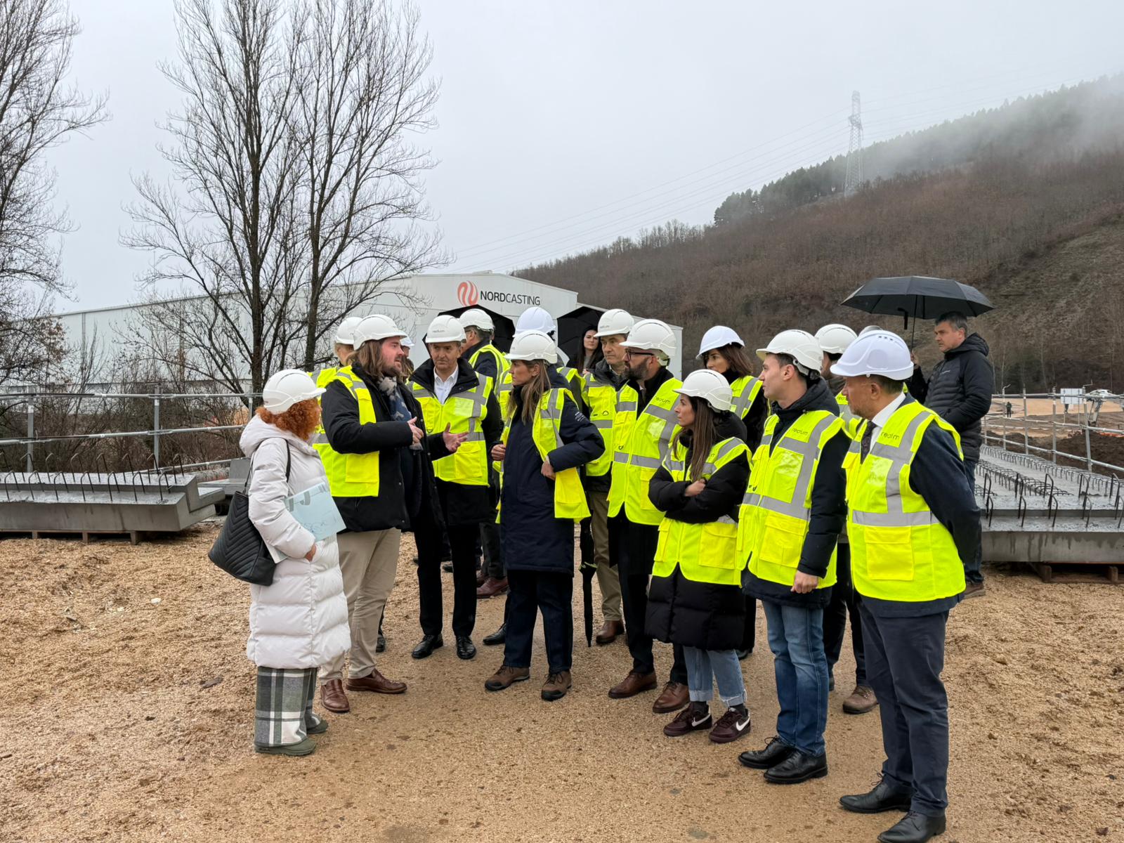 Visita de la vicepresidenta Sara Aagesen a los terrenos donde se instalará La Robla Green