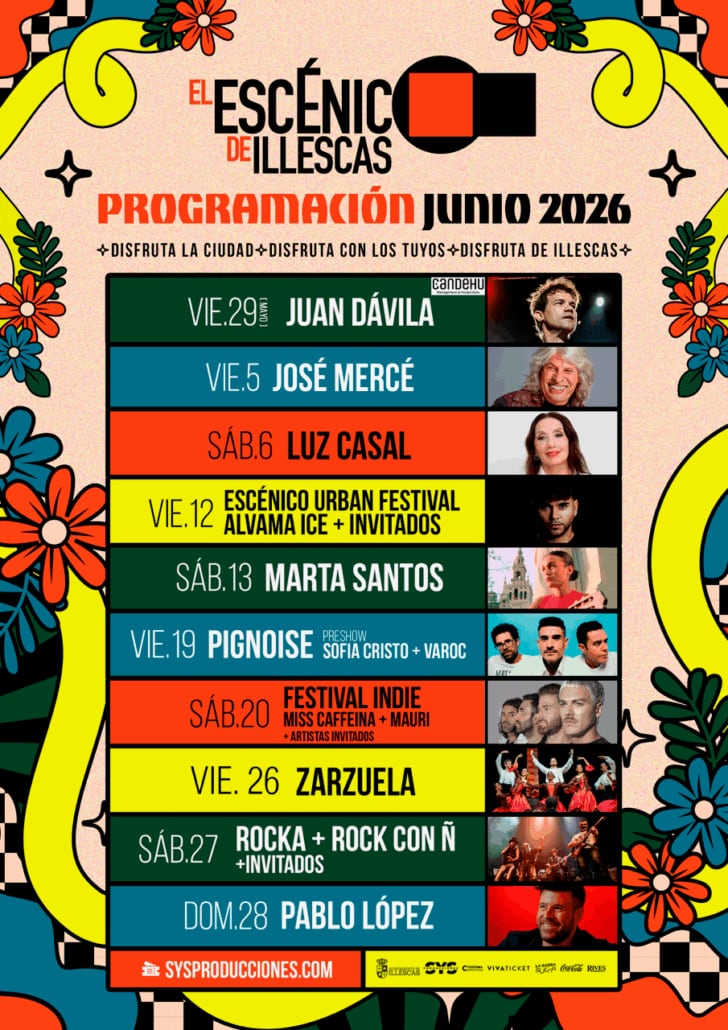 Cartel promocional El Escénico de Illescas 2026