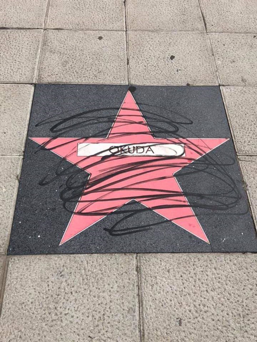 Pintadas en la estrella de Okuda