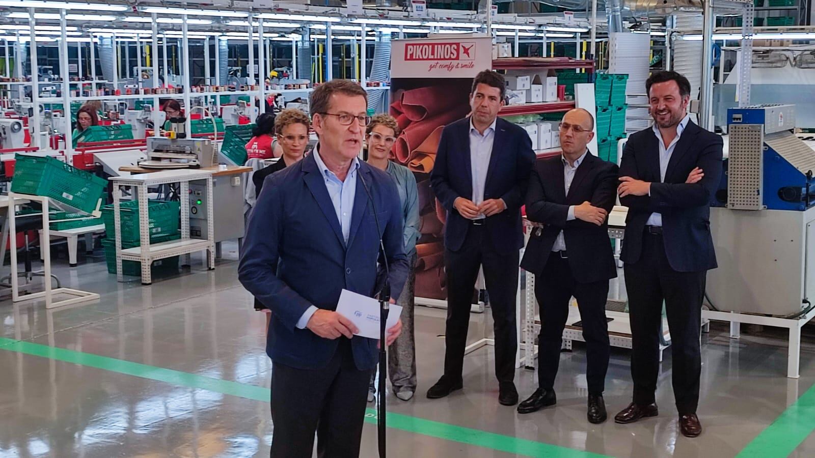 Alberto Núñez Feijoo, presidente del Partido Popular en Elche