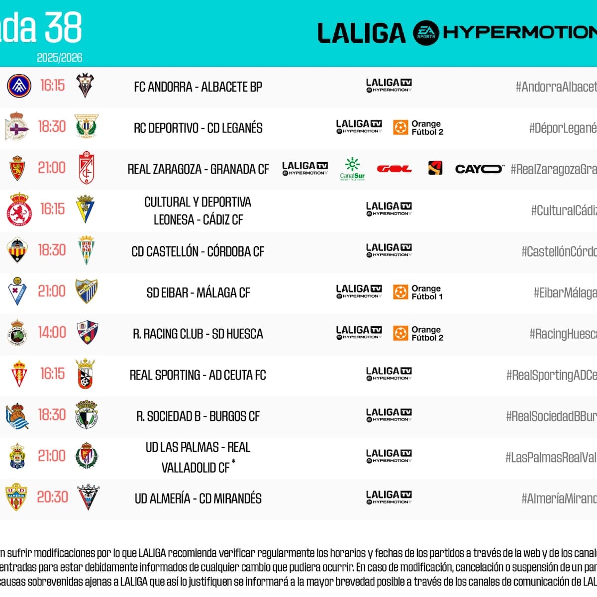 El Huesca arrancará el último mes de competición en Santander el domingo 3 de mayo