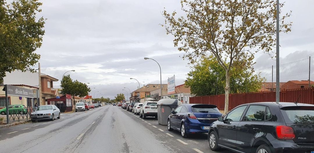 Lugar donde se ubicaría el carril bici