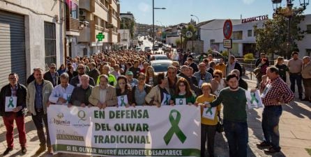 Marcha en defensa del olivar