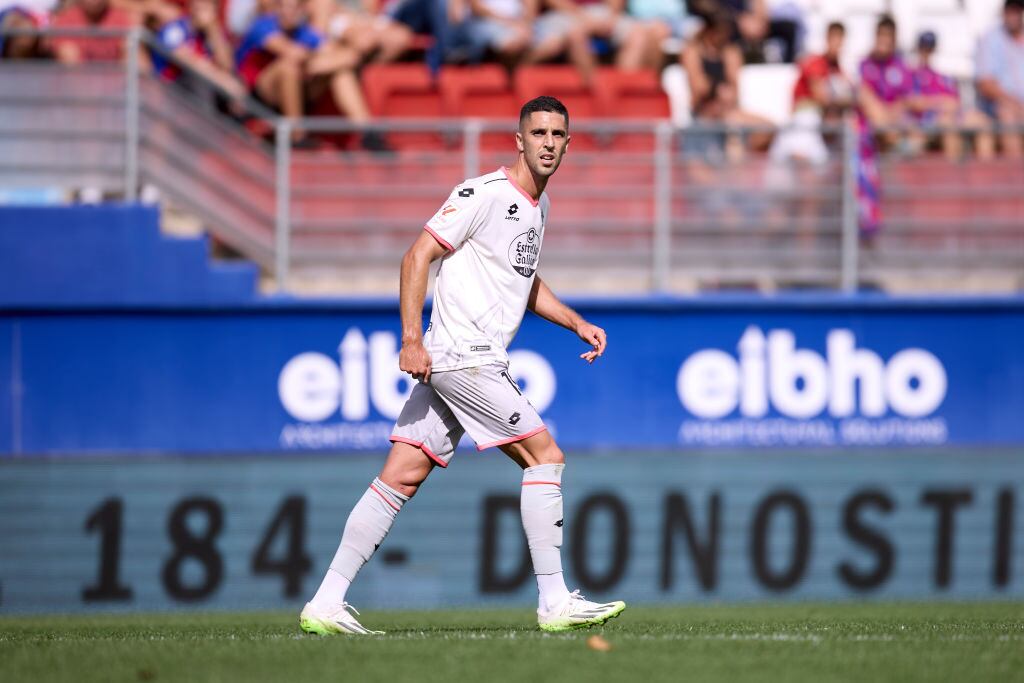 Sabin Merino, en el Eibar-Racing de esta temporada (foto: Ion Alcoba/Quality Sport Images/Getty Images)